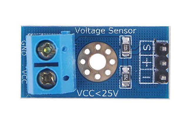 Voltage sensor module voor arduino input max 25VDC 02
